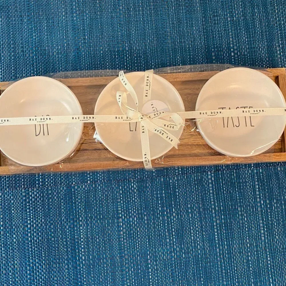 Rae Dunn Dip, Eat, Taste Serving Dish